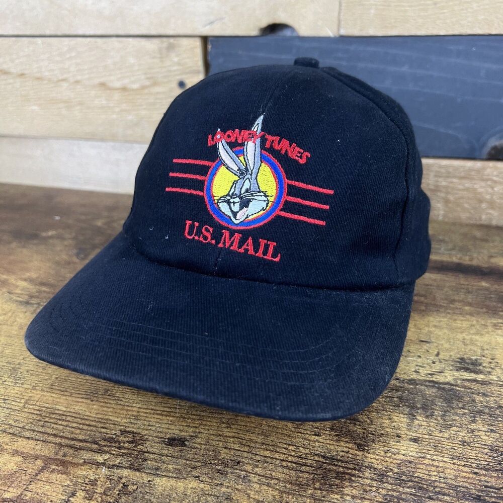 Looney Tunes Stamp U.S.Mail Bugs Bunny Trucker Mesh Snapback Hat Baseball Cap